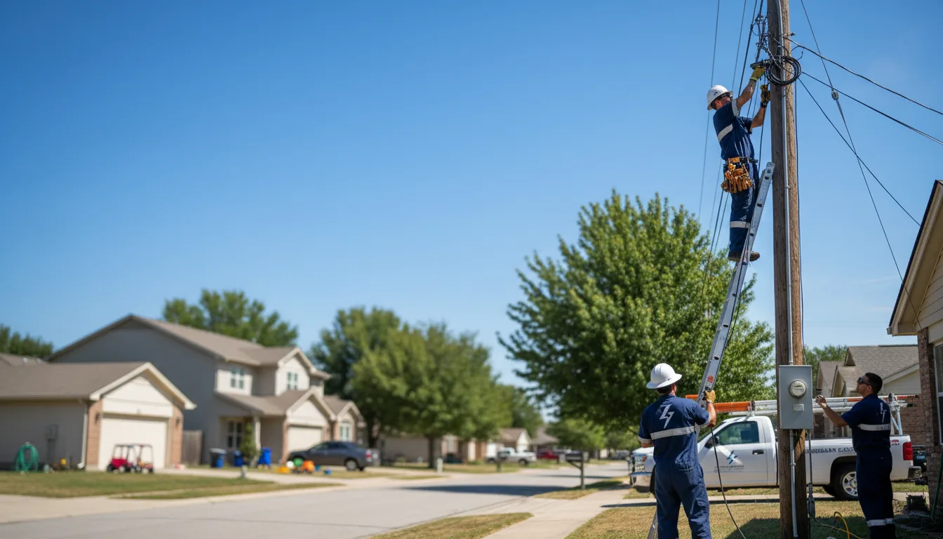 Residential electrician providing installation services in Diana, WV